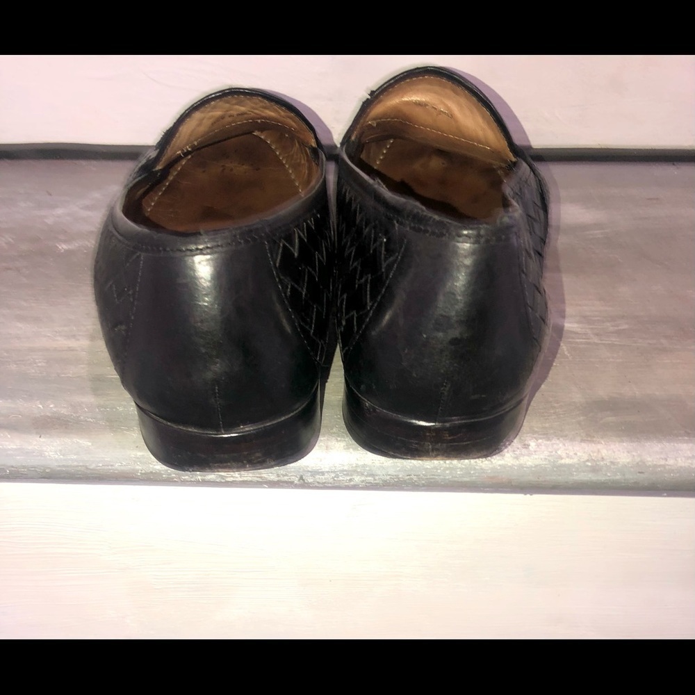 Cole Haan City Men’s Leather Woven Penny Loafers Black 11 - Picture 4 of 10